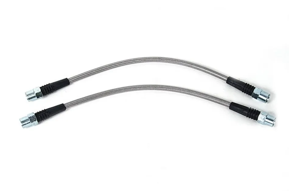 Venhill Stainless Steel Brake Lines – Carbon W/ Black Banjos For Kawasaki ZX-10R 2006-2007 (Front Brake Line Kit)