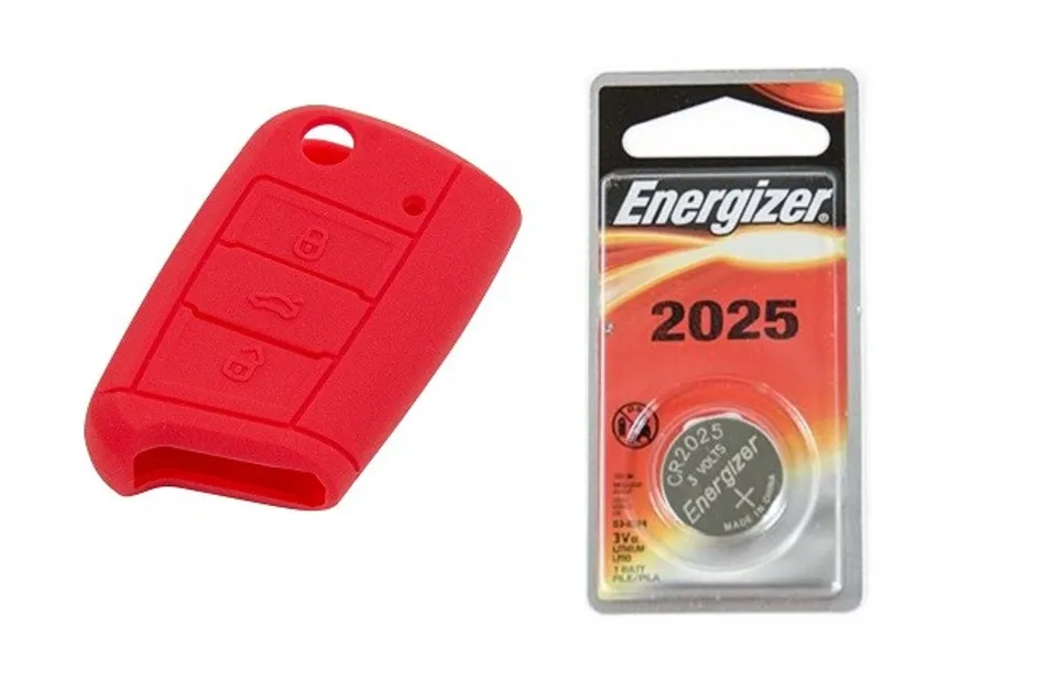 USP MK7 Silicone Key Fob Jelly w/ Battery (Red) 2025 VWKCC7RKT