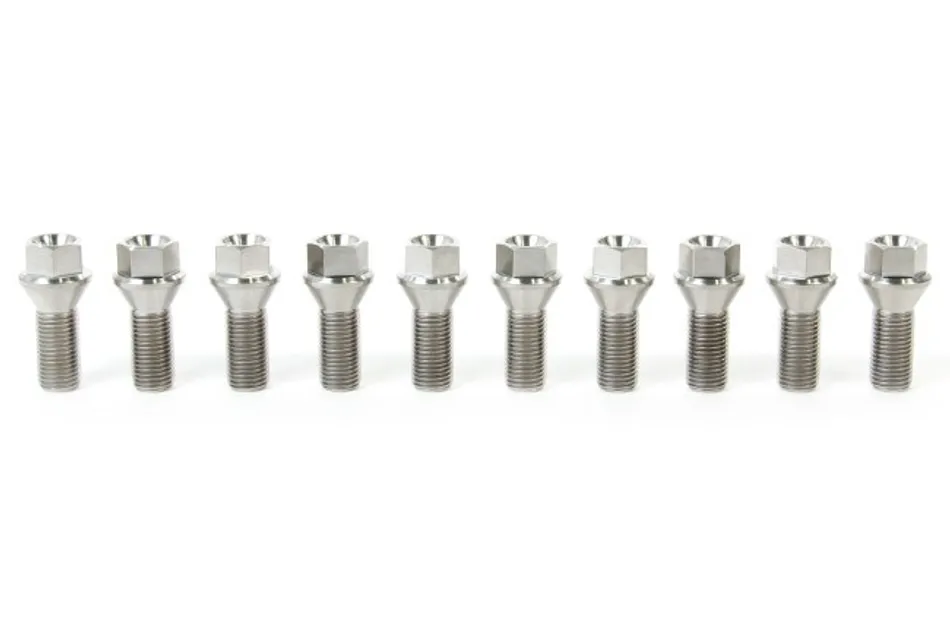 USP Titanium Conical Seat Wheel Bolt (Set of 10) - 27mm