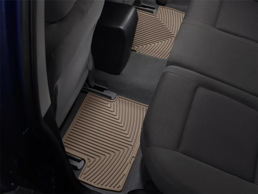 WeatherTech Rear Rubber Mats (Tan) For BMW 5-Series (W143TN