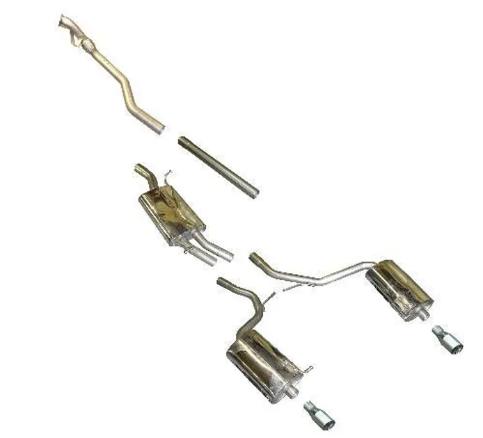 Milltek Resonated Catback Exhaust 5spd For Audi B6 A4 1.8T Quattro
