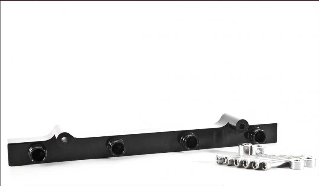 Integrated Engineering Billet Fuel Rail Set Black For 1.8T
