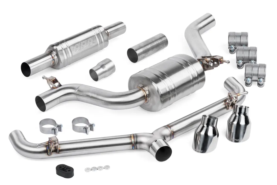 APR Catback Resonated Exhaust System For VW MK7 GTI - CBK0008