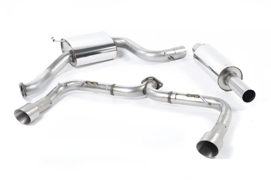 Milltek Resonated Catback Exhaust (Titanium Tips) For VW MK7 GTI