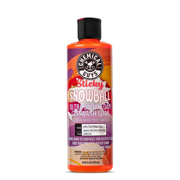 Chemical Guys Sticky Snowball Snow Foam Auto Wash (16 Fl. Oz.) - CWS21516 -  75040533 - USP Motorsport