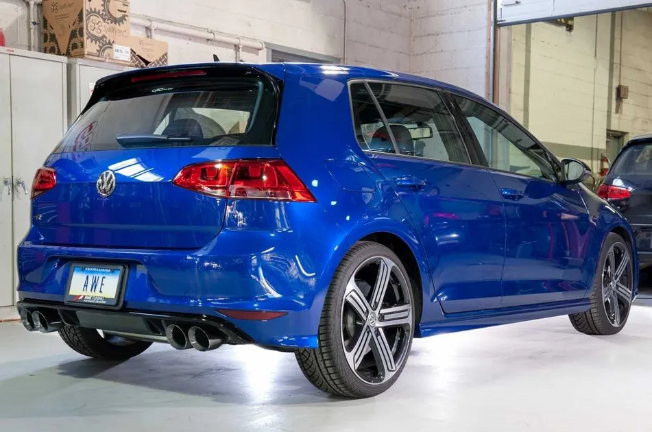 Golf R Track Edition AWE Tuning Golf R Track Edition Exhaust with Diamond Black Tips, 102mm ...