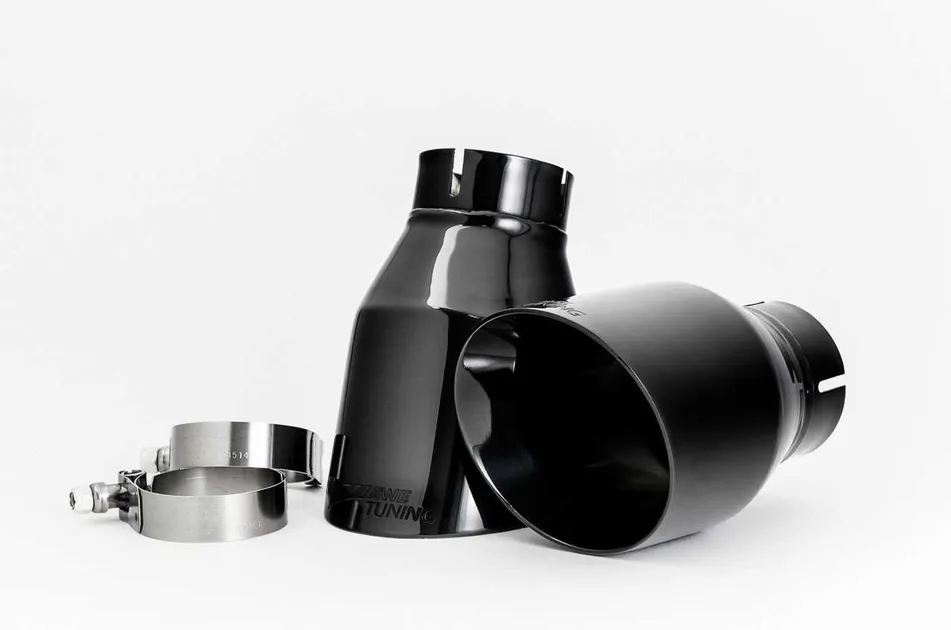 AWE Tuning Track Edition Exhaust - Diamond Black Tips For VW MK7