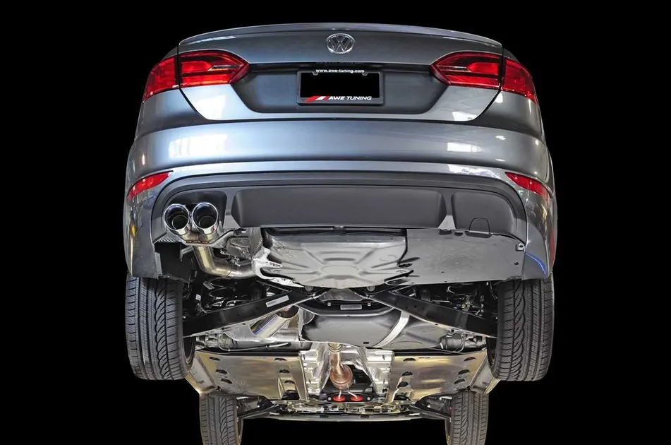 AWE Tuning Track Edition Exhaust - Polished Silver Tips For MK6 GLI 2.0T