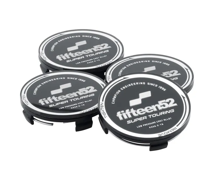 Fifteen52 Super Touring Center Cap Set (Black/Chrome