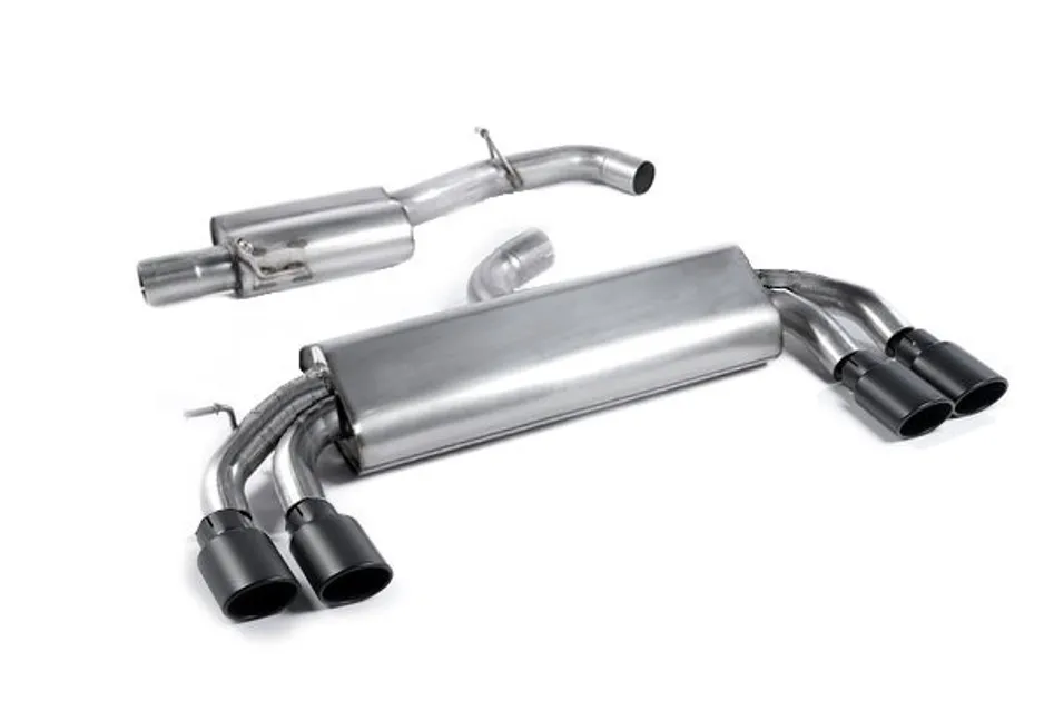 Milltek Resonated Catback Exhaust (Round Black Tips) For Audi S3 2.0T