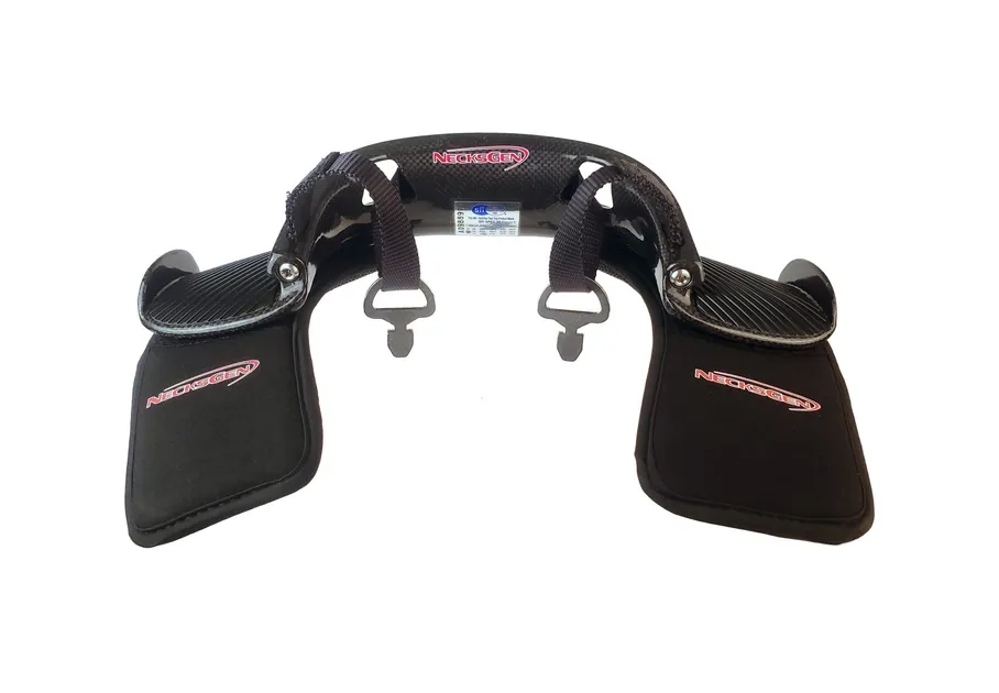 NecksGen Head & Neck Helmet Restraint REV2 Carbon Large 3" NG902 75034669 USP Motorsport