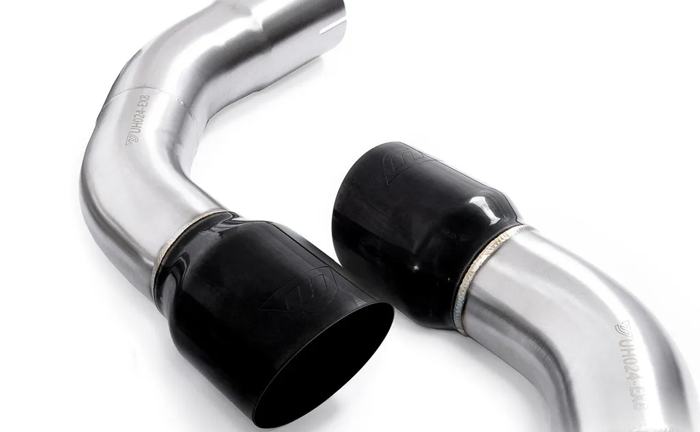 Unitronic Black PVD Slash Cut Exhaust Tips For MK8 GTI