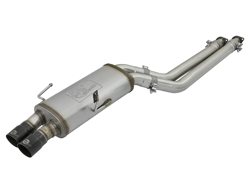 aFe MACH Force-Xp SS Cat-Back Exhaust w/ Black Tip For BMW - 49-36332-B