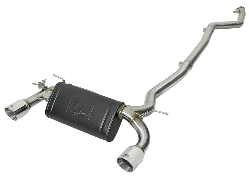 aFe MACH Force-Xp SS Cat-Back Exhaust w/Polished Tips For BMW - 49-36334-P