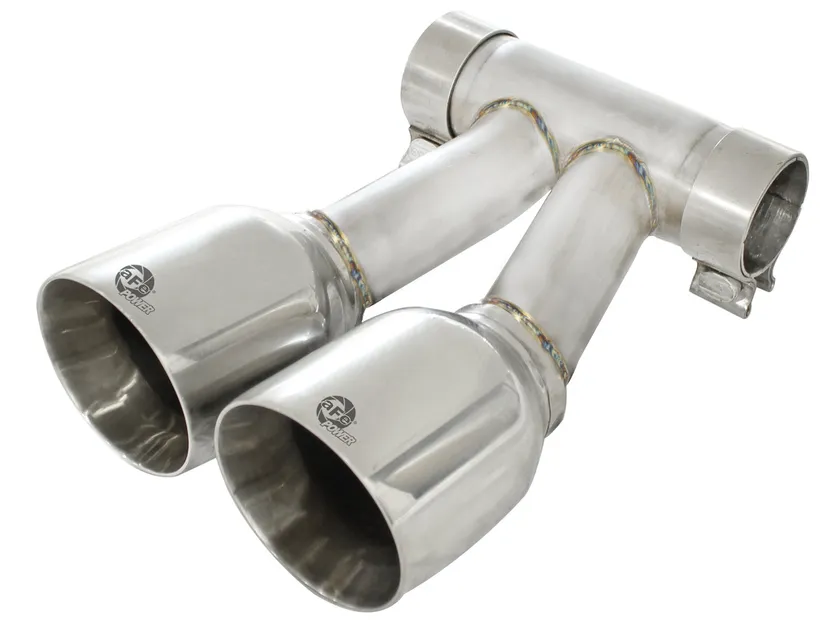aFe MACH Force-Xp 304 SS OE Replacement Exhaust Tip Polished For Porsche - 49-36410