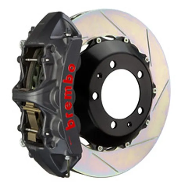 Brembo BMW Frnt GTS BBK 6Pist Cast 380x32 2PC Rotor Slotted Type1-BLK HA - 1M2.9033AS