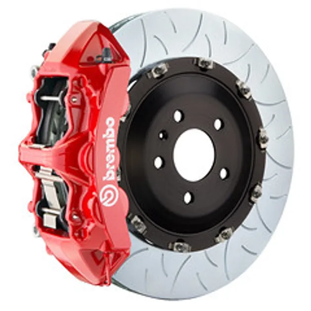 Brembo BMW Front GT BBK 6 Piston Cast 380x34 2PC Rotor Slotted Type3-Red - 1N3.9070A2
