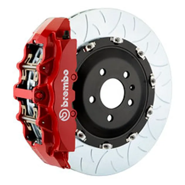 Brembo Audi Front GT BBK 8 Pist Cast 380x34 2PC Rotor Slotted Type-3-Red-1G3.9037A2