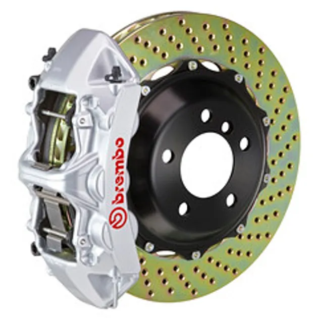 Brembo BMW Front GT BBK 6 Piston Cast 355x32 2PC Rotor Drilled-Silver - 1M1.8006A3