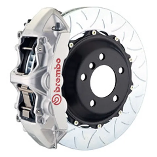 Brembo 05-08 Magnum w/V6 Engine Exc AWD Fr GTS BBK 6Pis Cast 355x32 2pc Rtr Slot Type1-Black HA main image 0