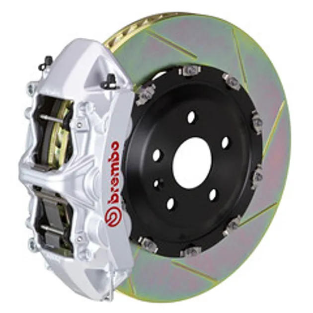Brembo BMW Front GT BBK 6 Pist Cast 380x34 2PC Rotor Slotted Type1-Silver-1N2.9031A3