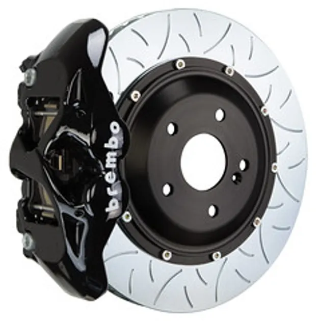 Brembo BMW Rear GT BBK 4 Pist Cast 380x28 2PC Rotor Slotted Type-3-Black-2S3.9016A1