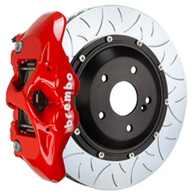 Brembo BMW Rear GT BBK 4 Piston Cast 380x28 2PC Rotor Slotted Type3-Red - 2S3.9001A2