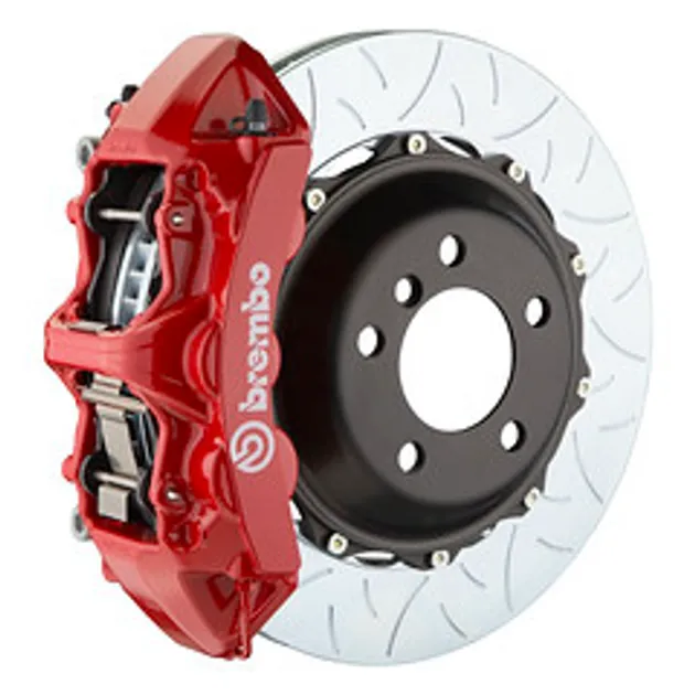 Brembo Audi Front GT BBK 6 Pist Cast 355x32 2PC Rotor Slotted Type-3-Red-1M3.8040A2