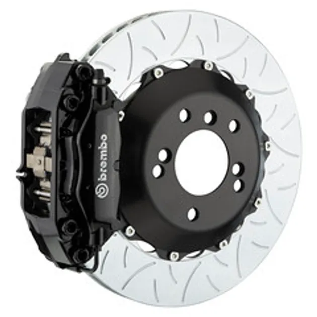 Brembo Audi Rear GT BBK 4Pist Cast 2PC 345x28 2PC Rotor Slotted Type3-BLK- 2C3.8016A1