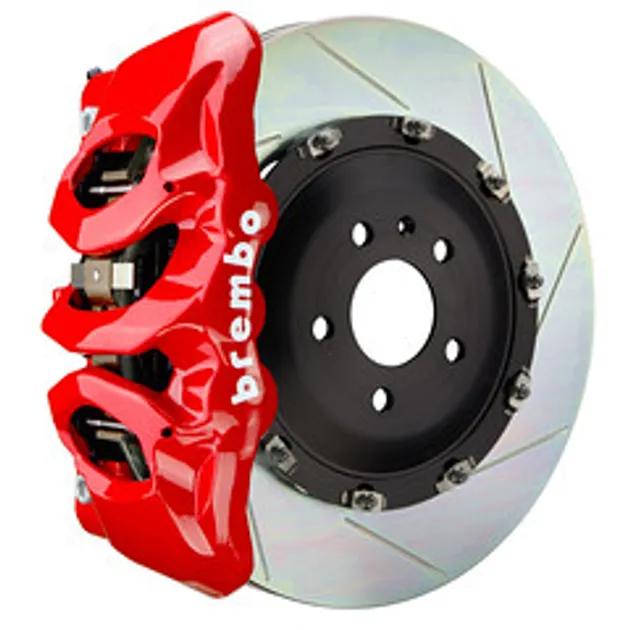 Brembo Audi Front GT BBK 6 Pist Cast 380x34 2PC Rotor Slotted Type1-Red-1T2.9003A2
