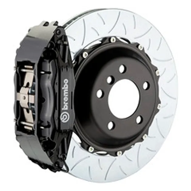 Brembo VW/Audi Frnt GT BBK 4Pist Cast 2PC 355x32 2PC Rtr Slotted Type3-BLK-1H3.8004A1