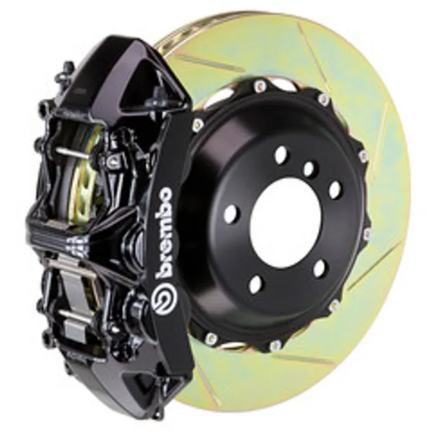 Brembo BMW Front GT BBK 6 Pist Cast 355x32 2PC Rotor Slotted Type1-Black-1M2.8006A1