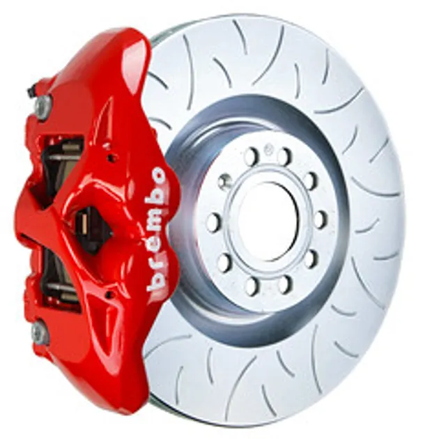 Brembo VW/Audi Frnt GT BBK 4 Pist Cast 345x30 1PC Rotor Slotted Type3-Red- 1S5.8003A2