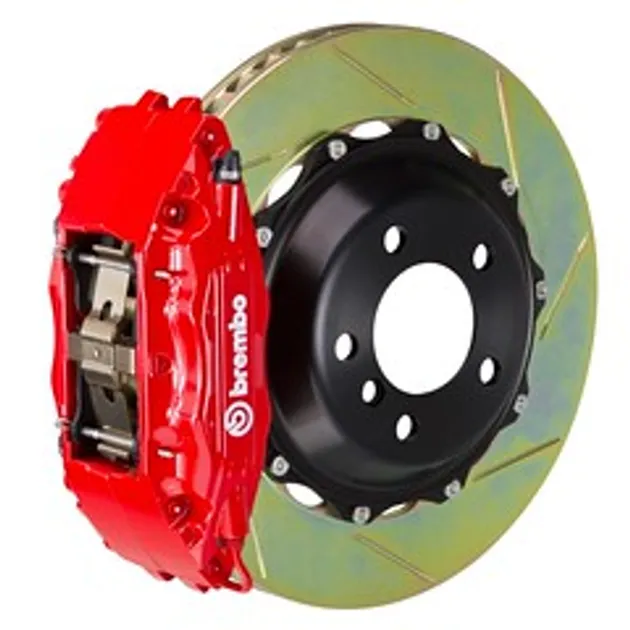 Brembo BMW Front GT BBK 4 Piston Cast 2pc 332x32 2pc Rtr Slot Type1-Red - 1B2.7009A2
