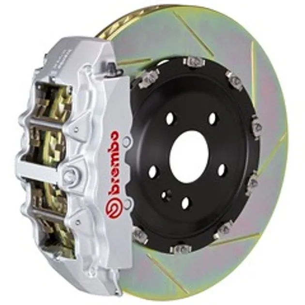 Brembo Mercedes Frnt GT BBK 8 Piston Cast 380x34 2pc Rtr Slot Type1-Silver-1G2.9029A3