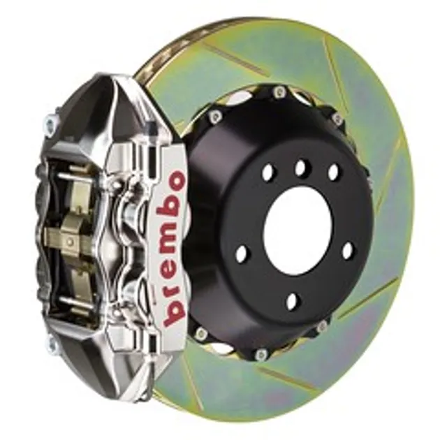 Brembo Mercedes Rr GTR BBK 4 Piston Billet 380x28 2pc Rtr Slot Type1-Nickel-2P2.9008A