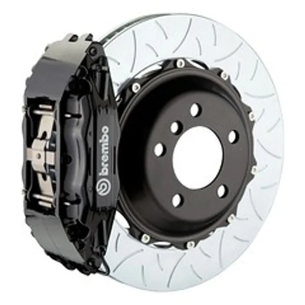 Brembo Porsche Frnt GT BBK 4 Pist Cast 2pc 355x32 2pc Rtr Slot Type3-Black-1H3.8011A1