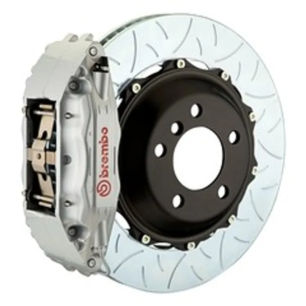 Brembo Porsche Frnt GT BBK 4 Pist Cast 2pc 355x32 2pc Rtr Slot Type3-Silver-1H3.8011A