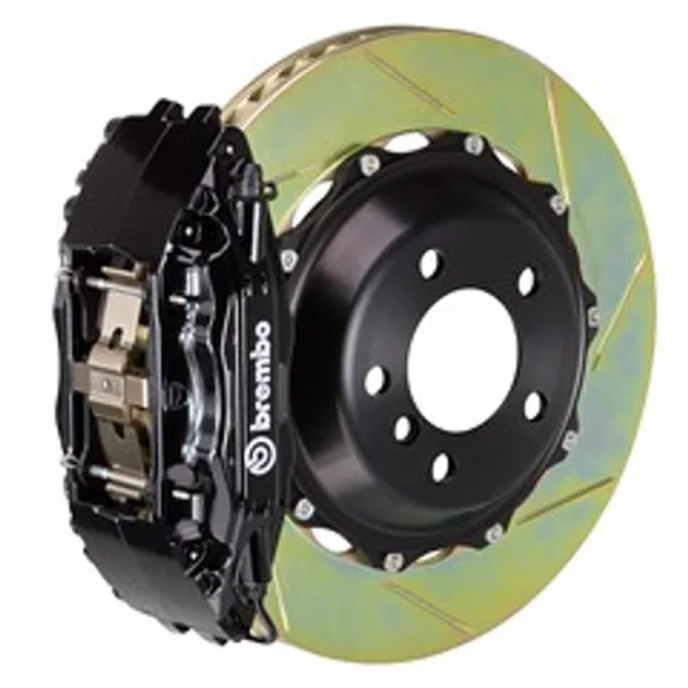Brembo BMW Front GT BBK 4Pis Cast 2pc 332x32 2pc Rtr Slot Type1-Black - 1B2.7009A1