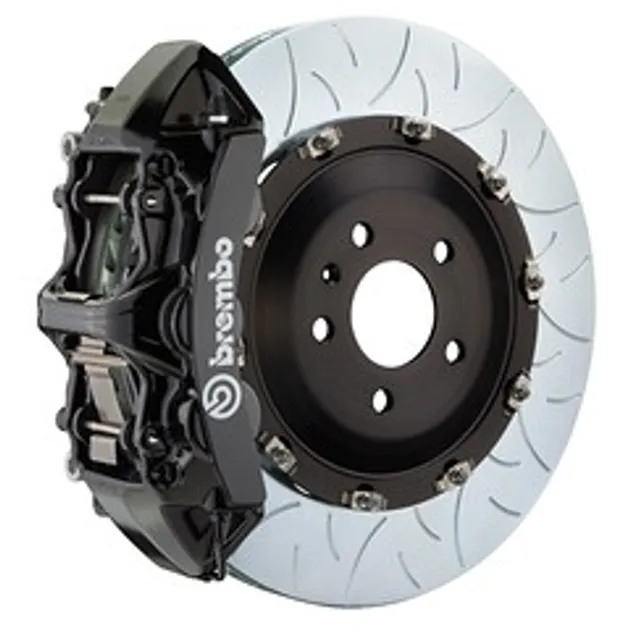 Brembo Mercedes Frnt GT BBK 6 Piston Cast 380x34 2pc Rtr Slot Type-3-Black-1N3.9060A1