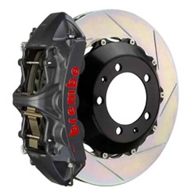 Brembo Porsche Frnt GTS BBK 6 Pist Cast 355x32 2pc Rtr Slot Type1-Black HA-1M2.8063AS