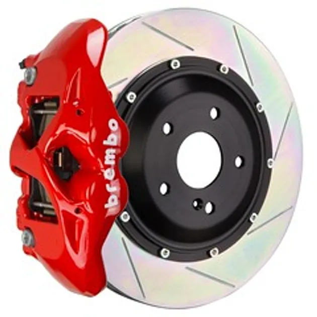 Brembo Porsche Rear GT BBK 4Pist Cast 380x28 2pc Slot TY1 - Red - 2S2.9022A2