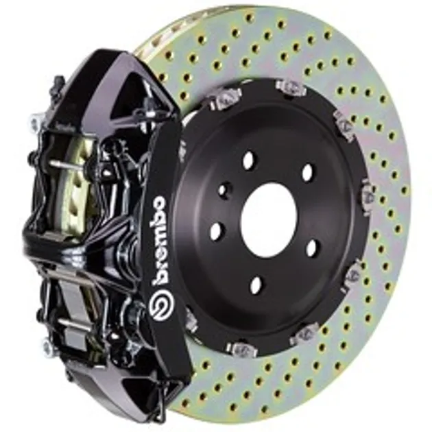 Brembo Mercedes Front GT BBK 6Pis Cast 365x34 2pc Rtr Drilled-Black - 1N1.8516A1