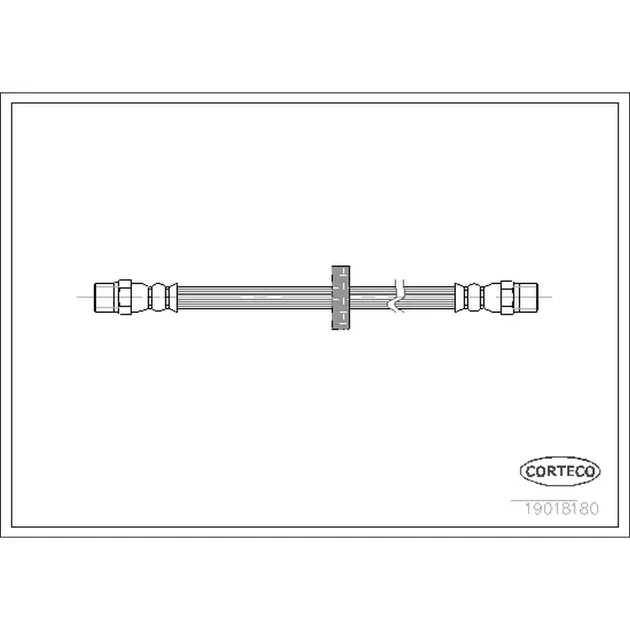 Corteco Brake Hydraulic Hose - 433611775A