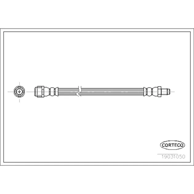 Corteco Brake Hydraulic Hose - 1634201348