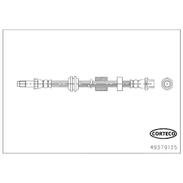 Corteco Front Brake Hydraulic Hose - 30681723