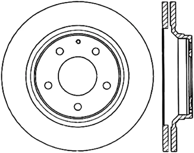 StopTech Slotted & Drilled Sport Brake Rotor For VW - 127.45052L