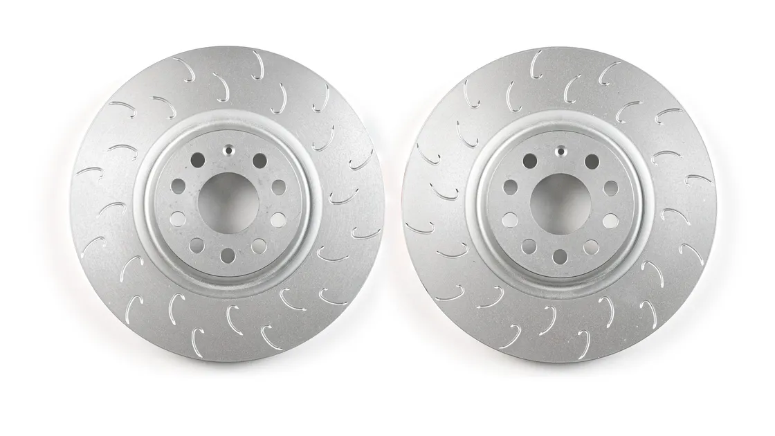034 1-Piece Front Brake Rotor Upgrade Kit For VW MK7 Golf R / GTI W/PP /8V Audi A3/S3