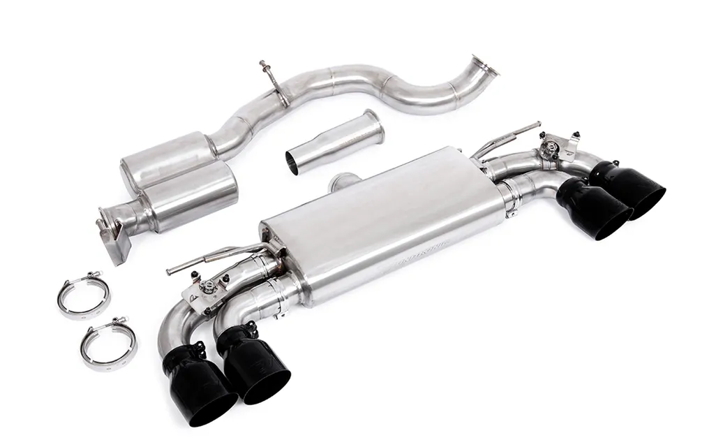 Unitronic Catback Exhaust System For VW MK8 Golf R - 4'' Black PVD ...