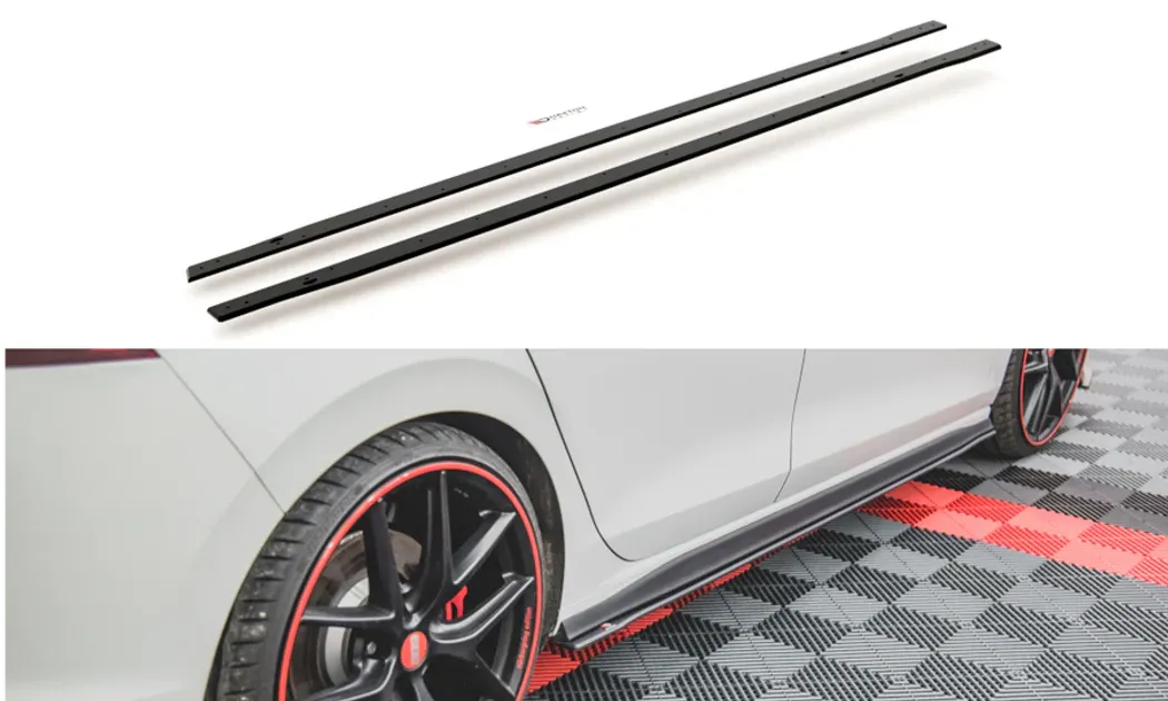 Maxton Design Racing Durability Side Skirts Diffusers For VW MK8 GTI